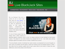 Tablet Screenshot of liveblackjacksites.com